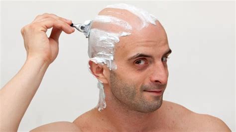 Magical cream shave for a completely hair free head